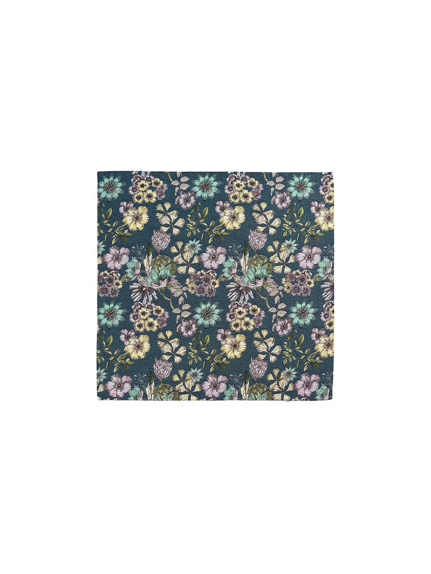 SANDER | Mitteldecke 85x85cm Lorena Fuchsia | hellblau